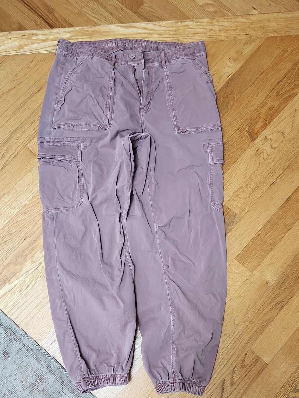 AE Stretch High Waisted Baggy Cargo Pants